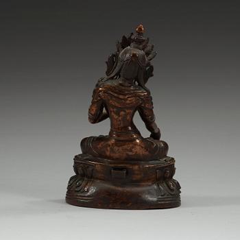 A copper alloy figure of Tara, Tibet, 19th Century or older.