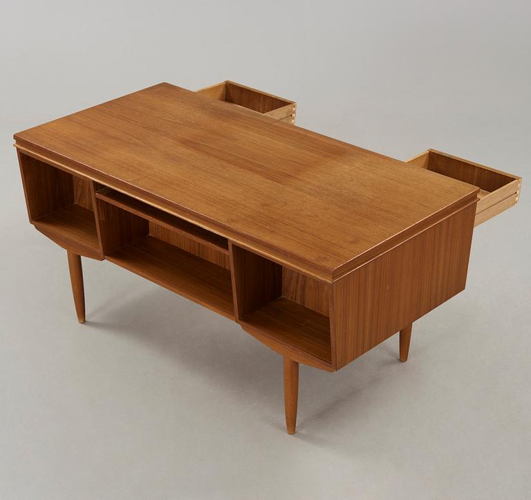 A second half of the 20th century teak desk.