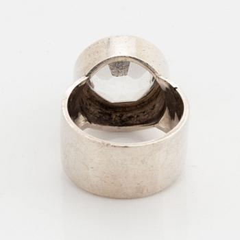 Anders Högberg, ring silver and rock crystal.