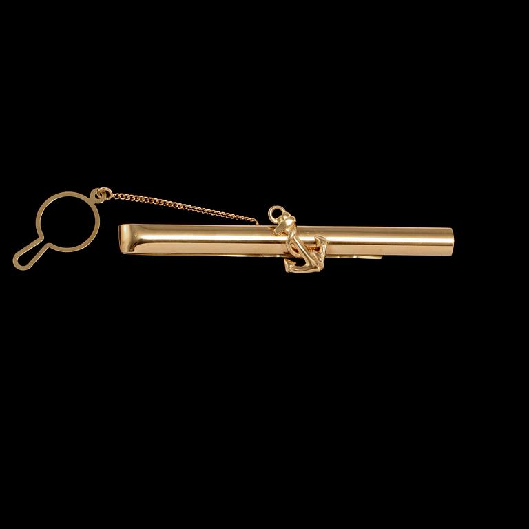 SLIPSNÅL, 18k guld, Jarl Sandin, Göteborg, 2006. Vikt 10 g.