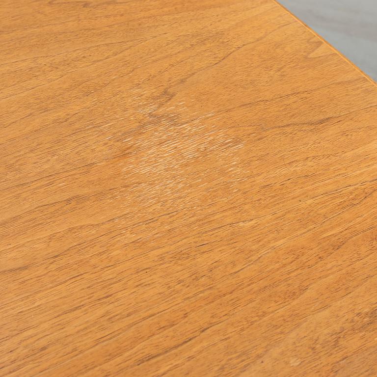 A five-piece walnut 'Ambassadör' dining suite by Carl Malmsten.
