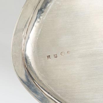 A silver tray, Bonebakker, Amsterdam, Holland 1949.