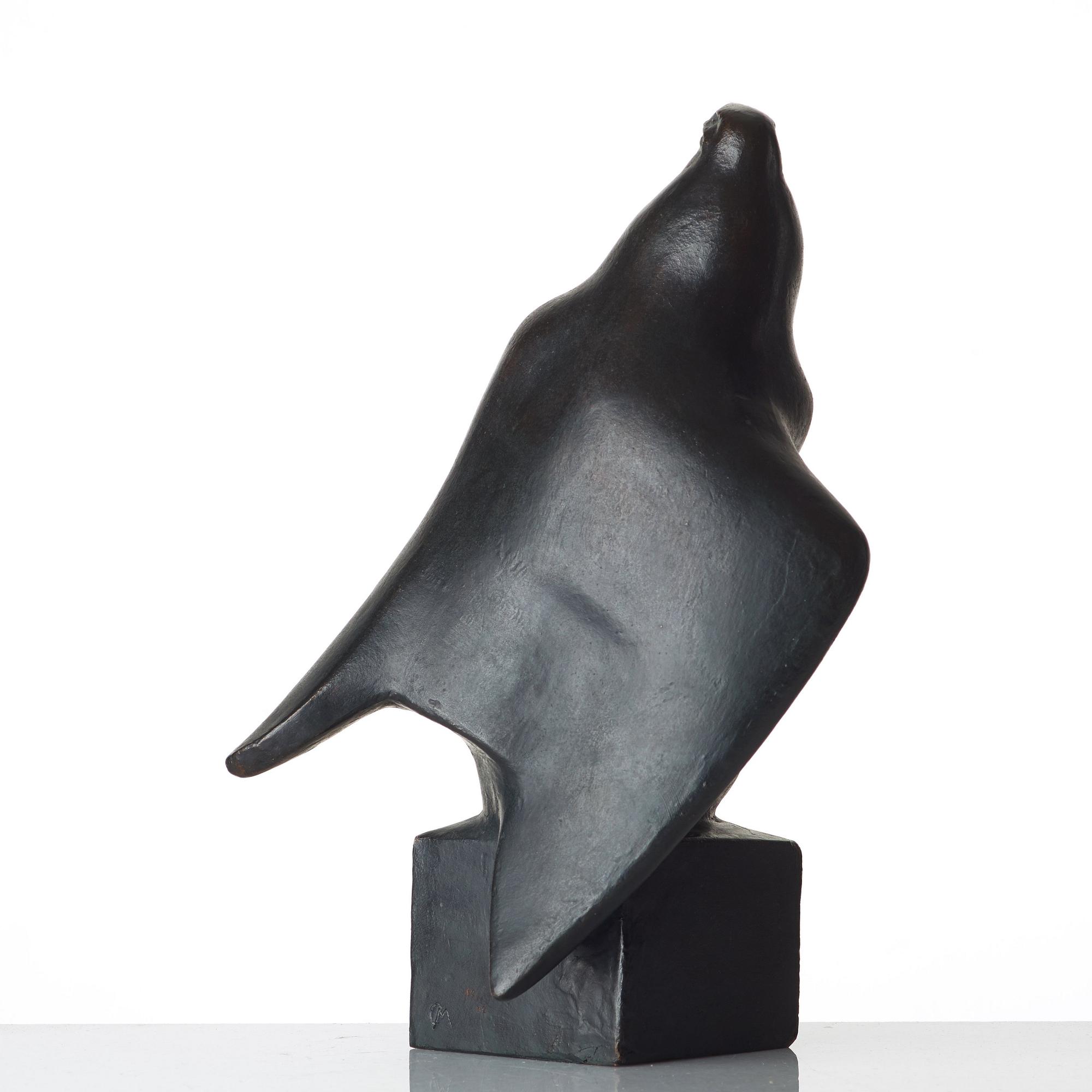 CARL MILLES, sculpture. Bronze, signed with a stamp CM and numbered 12/12. Height 34 cm.