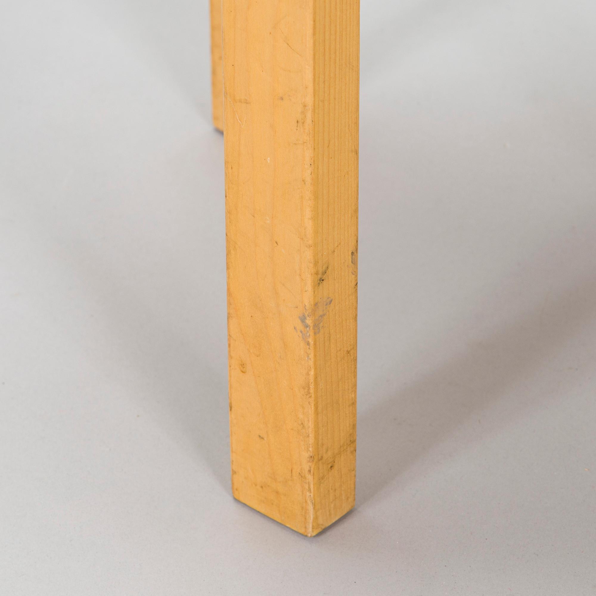 Alvar Aalto, A 1960's-1970's E60 stool for Artek, Finland.