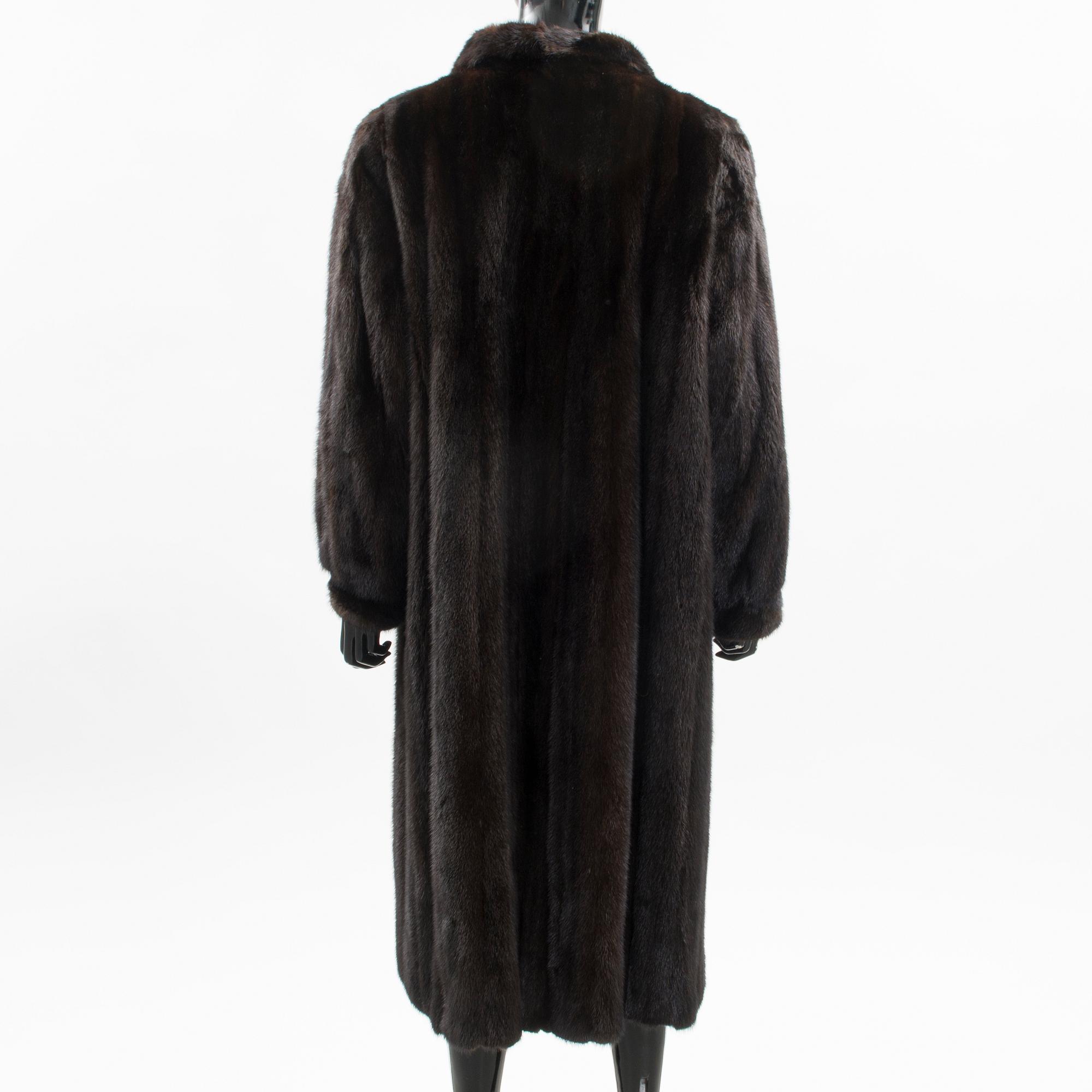 A SAGA MINK FUR COAT.