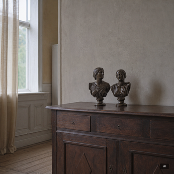 Ferdinand Barbedienne, Two busts, late 19th century.
