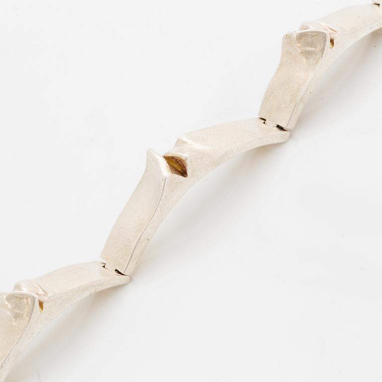 Björn Weckström, armband, "Ceres" sterling silver, Lapponia, Helsingfors 1970.