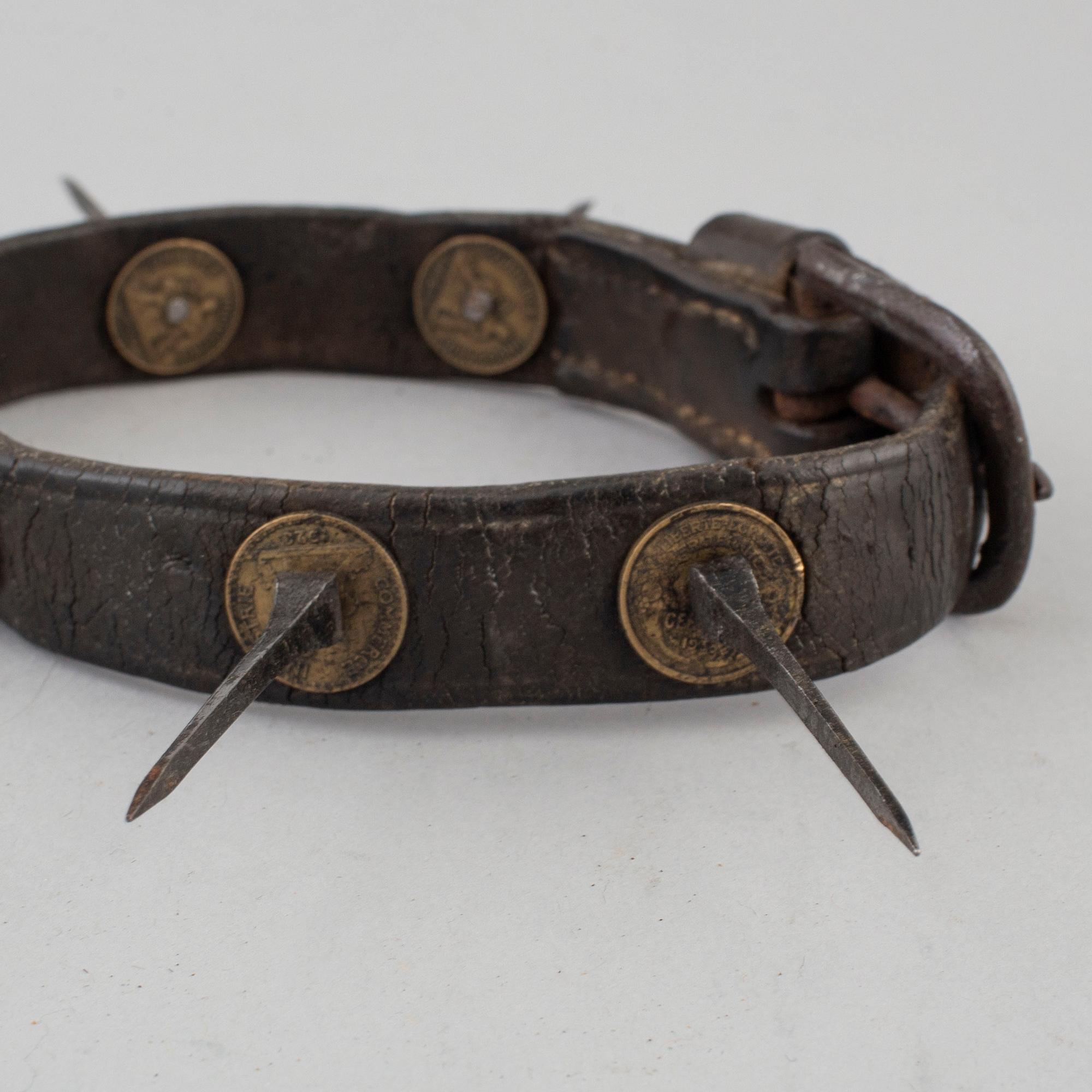 A first half of the 20th century dog collar.