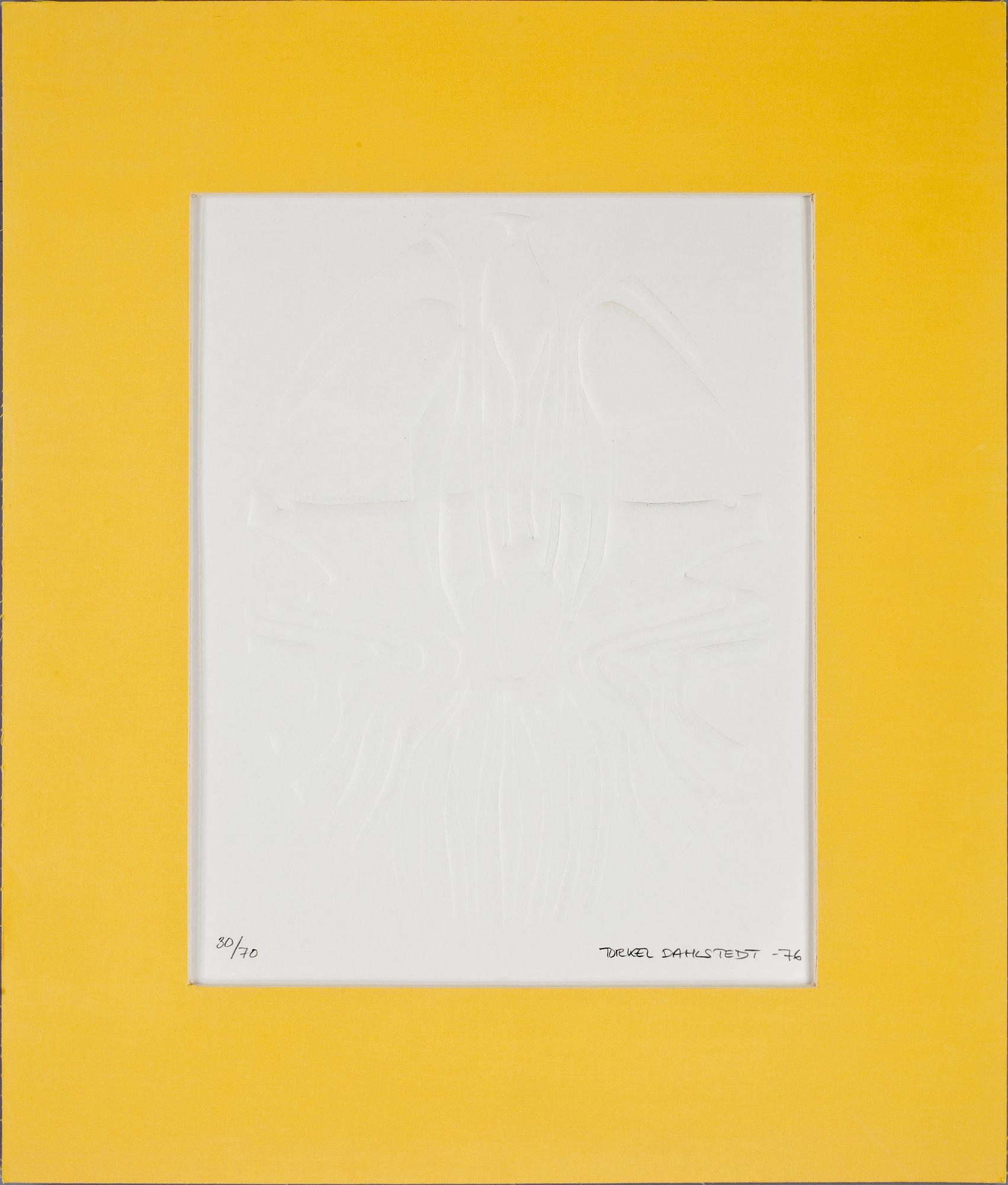 TORKEL DAHLSTEDT, reliefgravyrer 4 st, signerade och daterade -76. Numrerade 30/70.