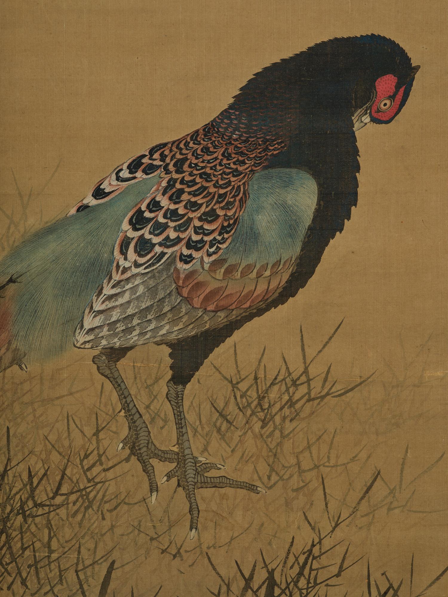 Unidentified artist, 'Pheasant pair', China, late Qing dynasty/circa 1900.