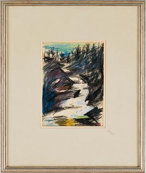 Lennart Rodhe · LENNART RODHE, pastell, monogramsign o dat 5/X-45.