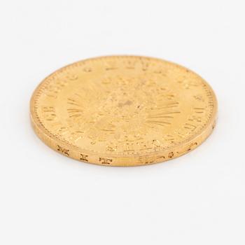 Gold coin, Germany, Friedrich of Prussia, 20 marks, 1888.