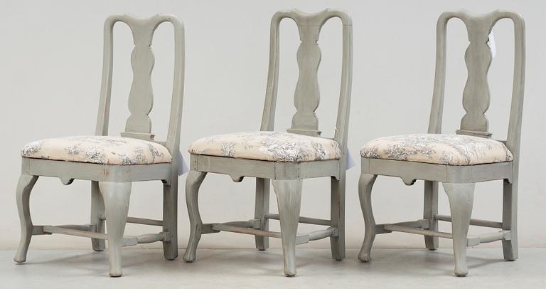 STOLAR, 3 st, senbarock, 1700-tal.