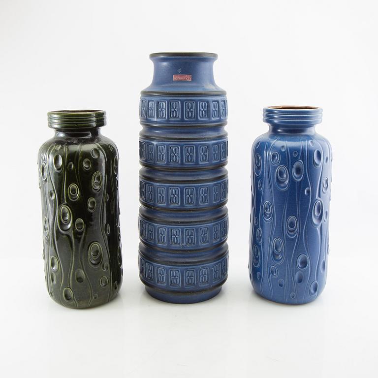 Floor vases 3 pcs Germany 1950s/60s.