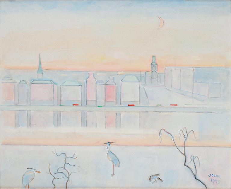 Einar Jolin, View over Skeppsbron and Storkyrkan.