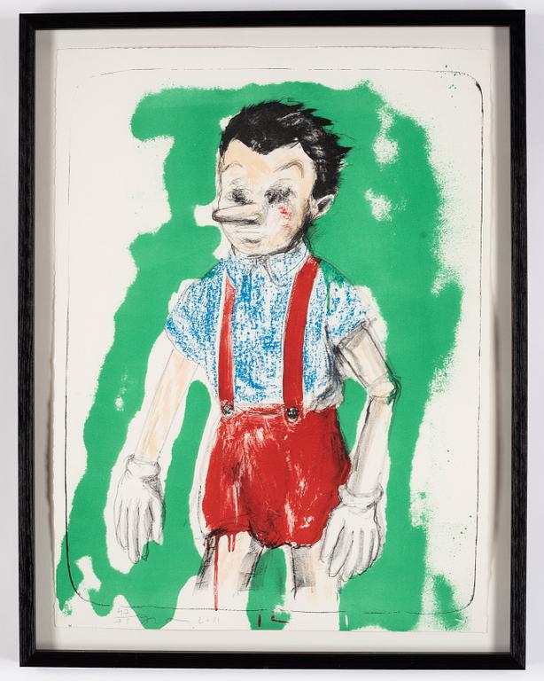 Jim Dine, färglitografi, 2011, signerad 47/75.