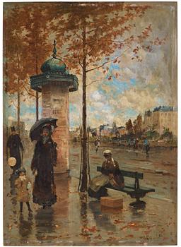 846. Wilhelm von Gegerfelt, Regnmoln över Paris.