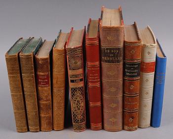 BÖCKER, 10 st, svensk topografi, 1842-1950.