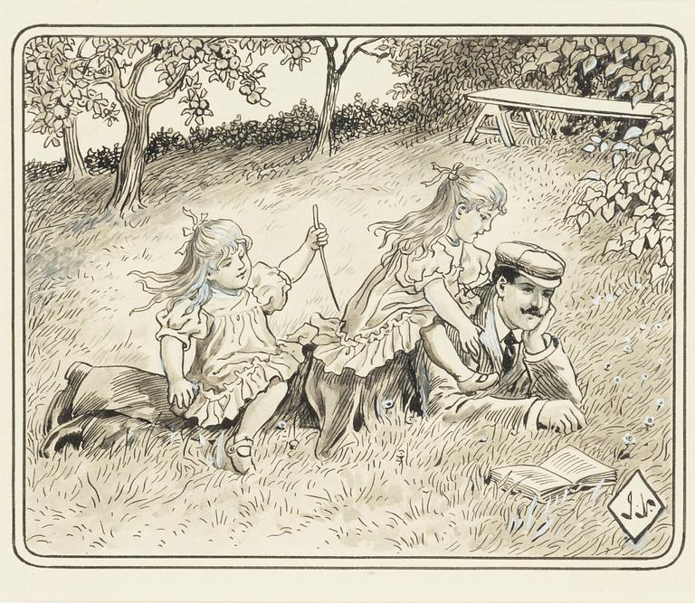 Jenny Nyström, Playing with Father.