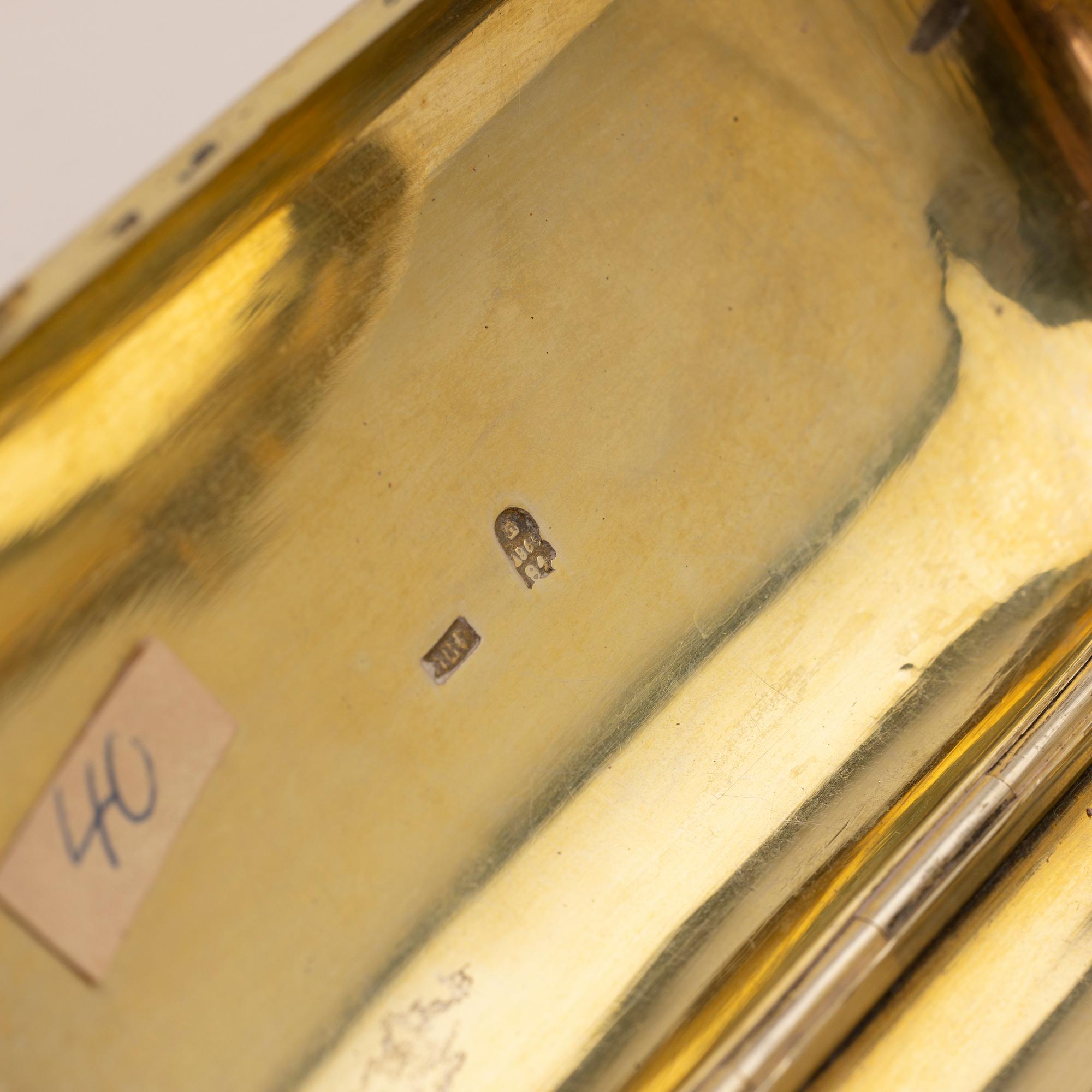 Dosor, tre stycken, silver, Ryssland, 1800-tal.