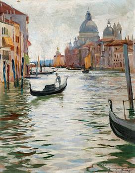 33. Alf Wallander, Venetian canal scene.