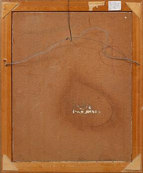 ZOIA KRUKOVSKYA LAGERKRANS, olja på pannå, signerad.