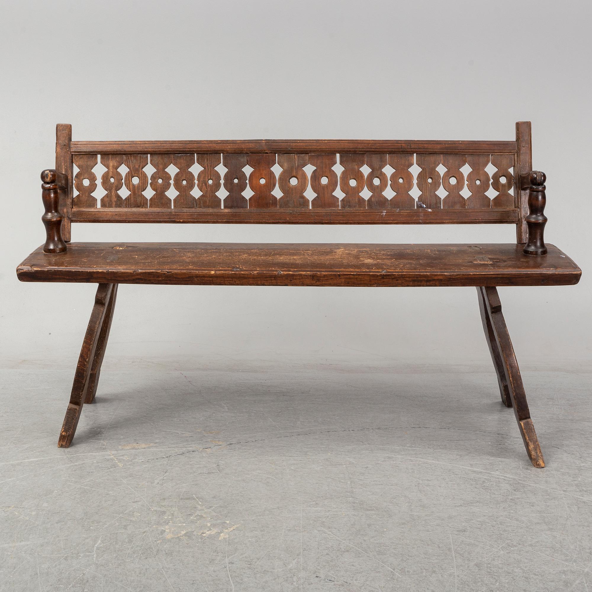 VÄNDBÄNK, allmoge, 1800-tal.