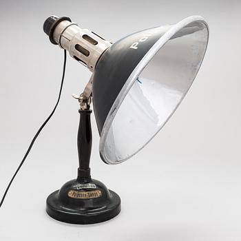 Pöytävalaisin/ aurinkolamppu, Polysonn-Lampe, Saksa 1920-luku.