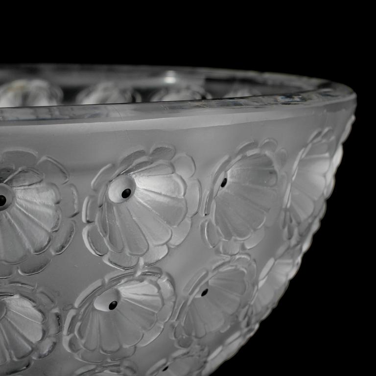 SKÅL, glas, "Nemours", Lalique, Frankrike, 1900-talets andra hälft.