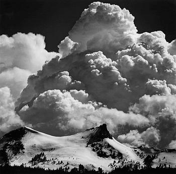 213. Ansel Adams, "Thunderclouds, Unicorn Peak, Yosemite National Park", ca 1967.