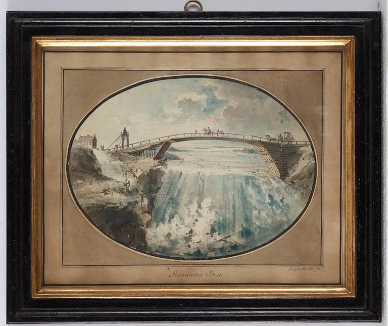 Johan Fredrik Martin, Ten scenes from the waterfalls at Trollhättan, Sweden.