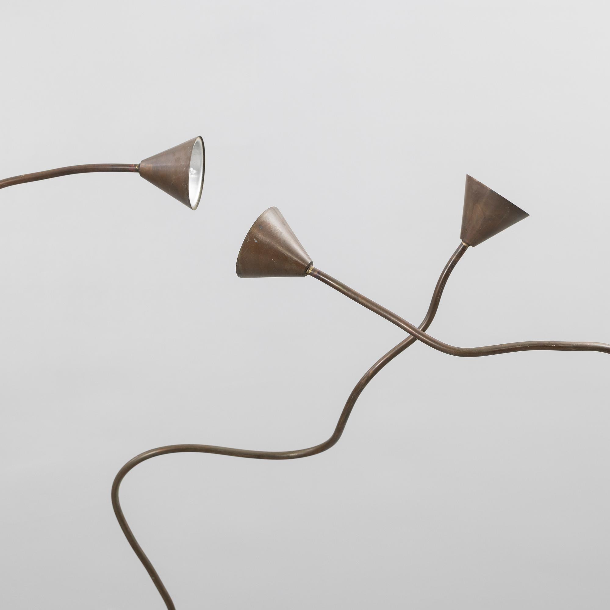 Sergio Calatroni, golvlampor, tre stycken, ''Papiro'', Pallucco, Italien, 1990-tal.