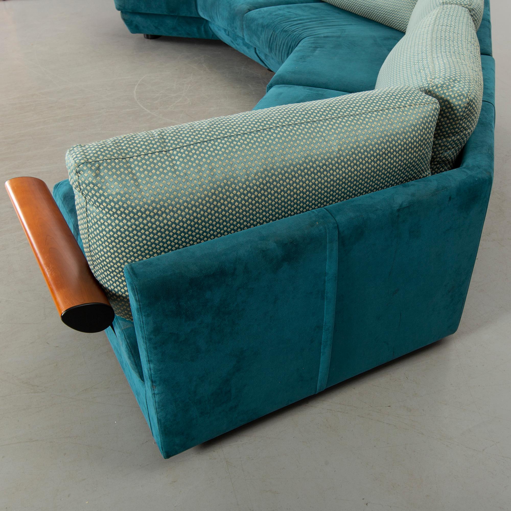 A SET OF 2 1980's FRIGHETTO SOFAS, ITALY.