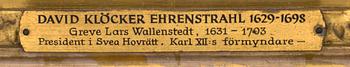 David Klöcker Ehrenstrahl Hans ateljé, "Greve Lars Wallenstedt" (1631-1703).