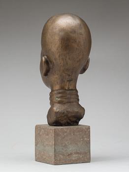 HELGE HÖGBOM, skulptur, brons, signerad.