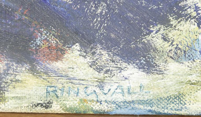 Britta Ringvall, oil on canvas, signed.