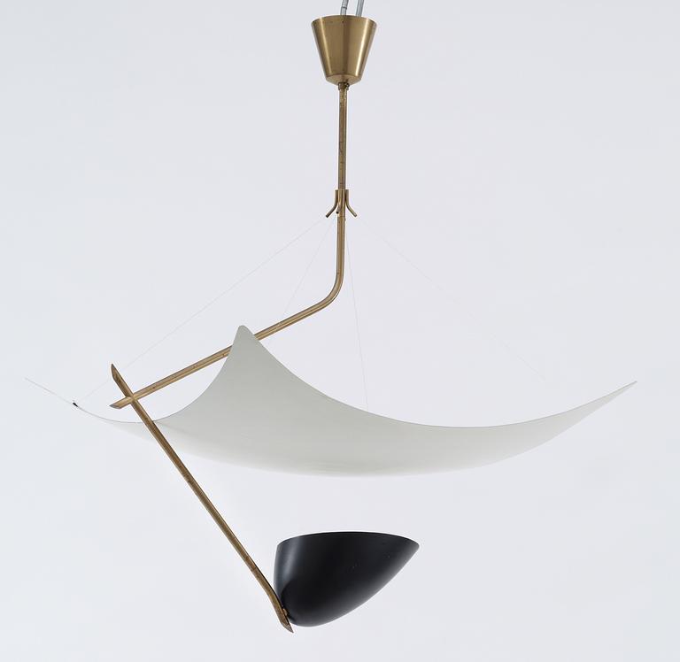 ANGELO LELLI, takarmatur, "Suspended ceiling light", Arredoluce, Italien 1950-tal.