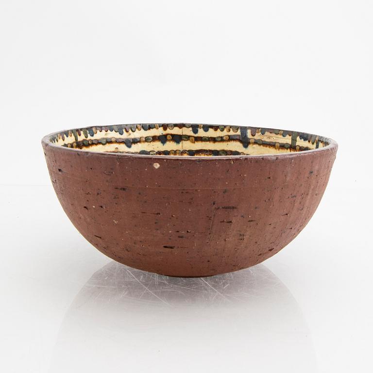 Signe Persson-Melin, a signed 1940/50s stneware bowl.