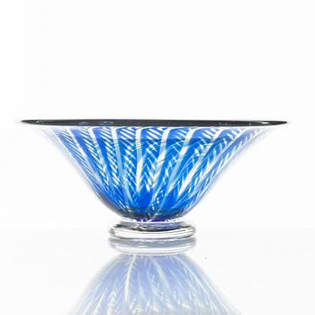 Edward Hald, a signed glass bowl, Orrefors.