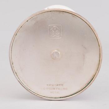TAPIO WIRKKALA, LJUSSTAKAR, ett par, silver, "Trumpetti", stämpelsignerade TW, Kultakeskus, Tavastehus 1983 och 1986.