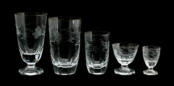 GLASSERVIS, 56 del, Samuelssons Glas Kosta.