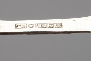 PARTI BESTICK, 11 st, silver, diverse finska stämplar. Vikt ca 214 g.