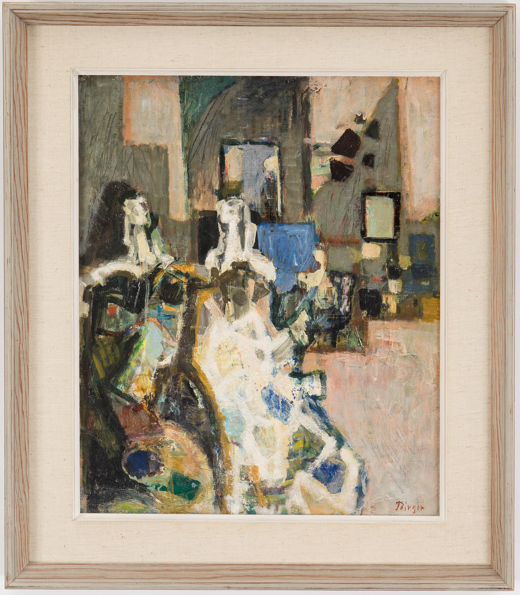 BIRGER BIRGER-ERICSSON, olja på pannå. Signerad.