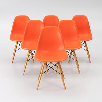 Charles & Ray Eames, Six “Plastic Chair DSW”, Vitra.