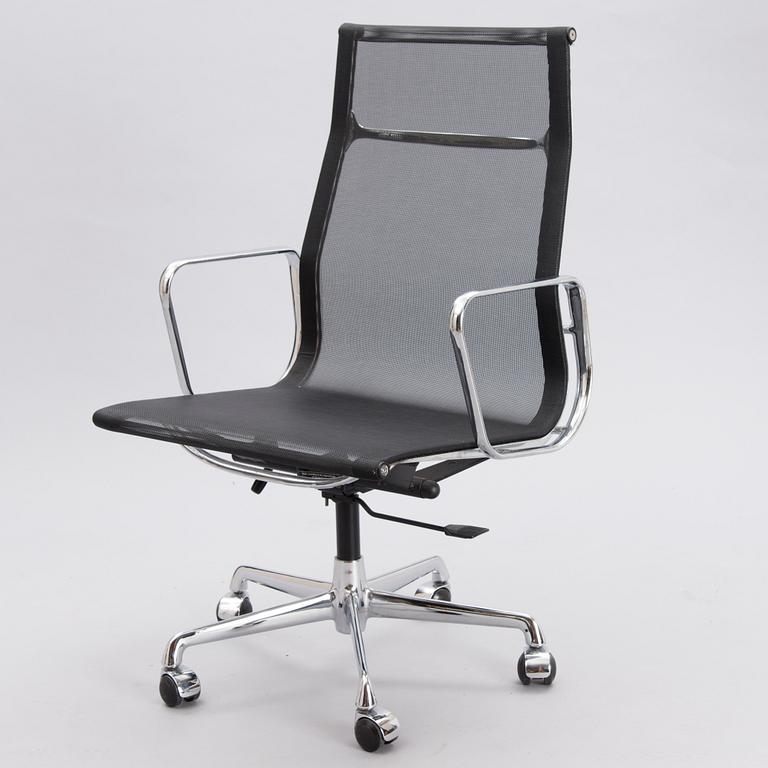 CHARLES & RAY EAMES, office chair EA 119, Aluminium Group. 1990s.