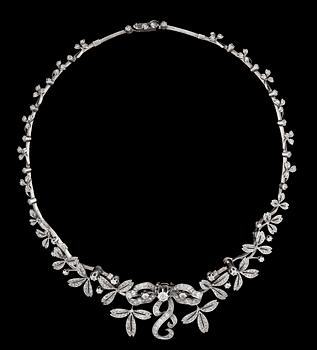 A set of diamond jewellery, second half 19th century.