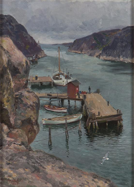 BERNHARD OSCARSSON, oil on panel, signed and dated 1939.