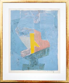 Serge Poliakoff, a signed colour lithograph.