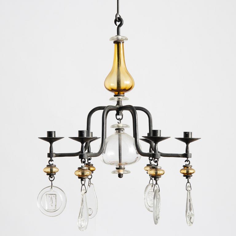 Erik Höglund, a chandelier, Boda Smide.