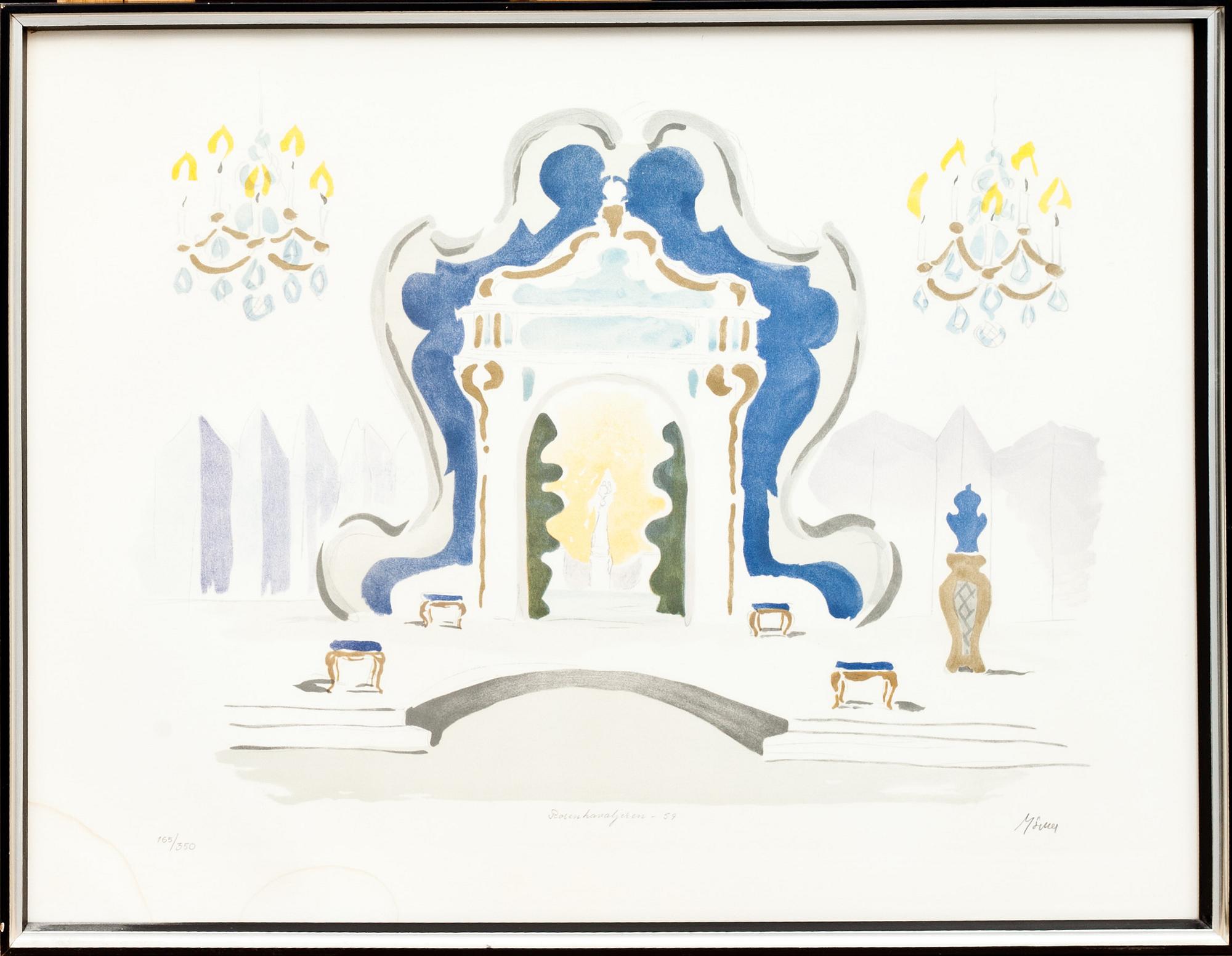 HALMSTADGRUPPEN, 6 färglitografier, signerade och numrerade 165/350.